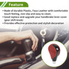 Lexus ES350 2007-2015 - Plastic Faux Leather Red Black Automatic Gear Shifter Knob