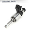 Lexus IS300H Hybrid 2014-2015 Black Silver Tone Fuel Injector 1Pc