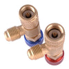 Air Conditioner Adapter R22 R410 1/4" 5/16" Coolant Safety Valve