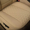 Beige PU Leather Car Seat Cushion Covers