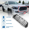 Toyota Tacoma (2021–2023) Chrome Silver Tone Front Hood Bumper Grille