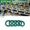 Oil Seal 25x35x6mm TPU Rotary Shaft Seal High Pressure Green 5 Pcs