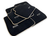 BMW 7 Series E65 Black Beige Premium Floor Mats (2002-2008)