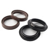 Car 4 x Brown 41X54MM Motor Front Fork Damper Shock Absorber Oil Seal