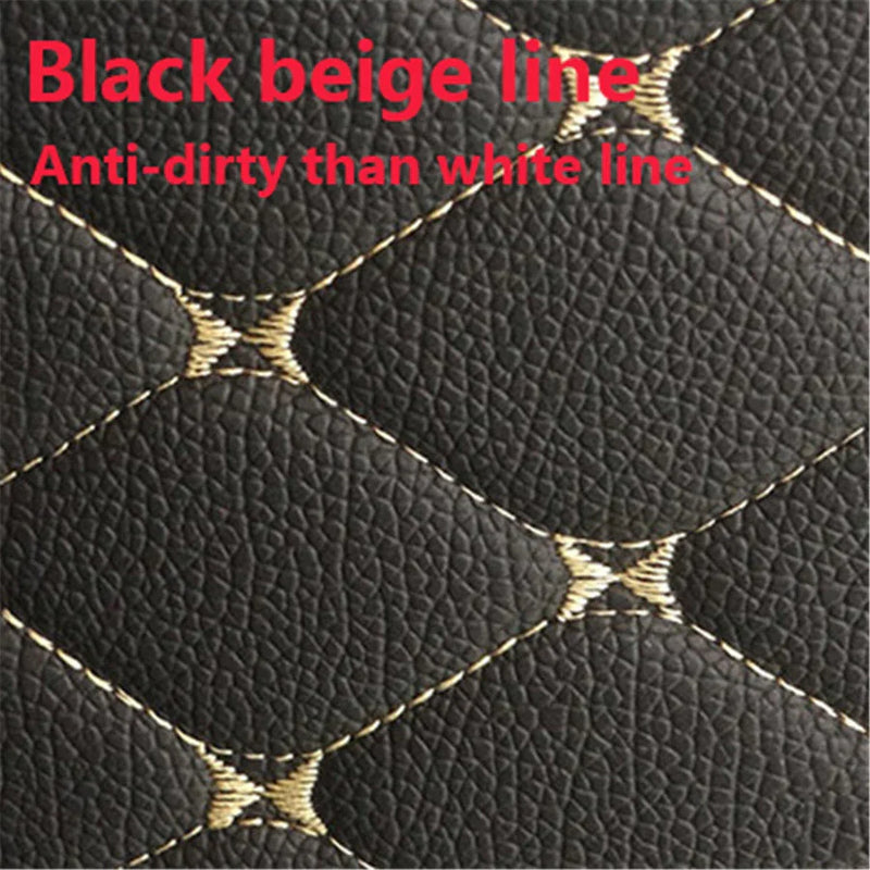 All Models 4 x Universal Black PU Leather Car Floor Mats Waterproof