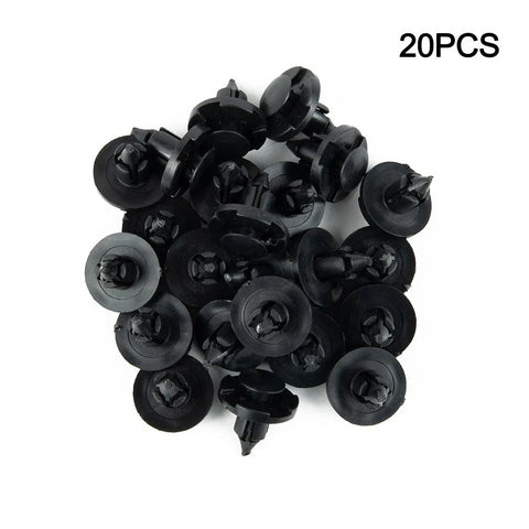 Nissan 20PCS 8mm Hole Dia Rivet Fastener Mud Flaps Bumper Fender Push Clips