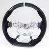 Toyota Land Cruiser Prado Steering Wheel Carbon Flat Bottom Suede (2003-2023)