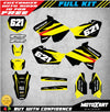 Suzuki RM 125 (2001-2016) MAX STYLE Decals Custom Graphics Full Kit