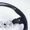 Subaru Impreza WRX / STI Flat Bottom Carbon Suede Blue Steering Wheel (2008-2014)