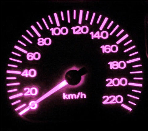 Jeep Wrangler YJ Pink LED Dash Light Kit (1987-1995)