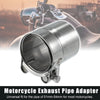 Motorcycle 51-54mm 2.0-2.1in M6 Exhaust Pipe Adapter Reducer Muffler