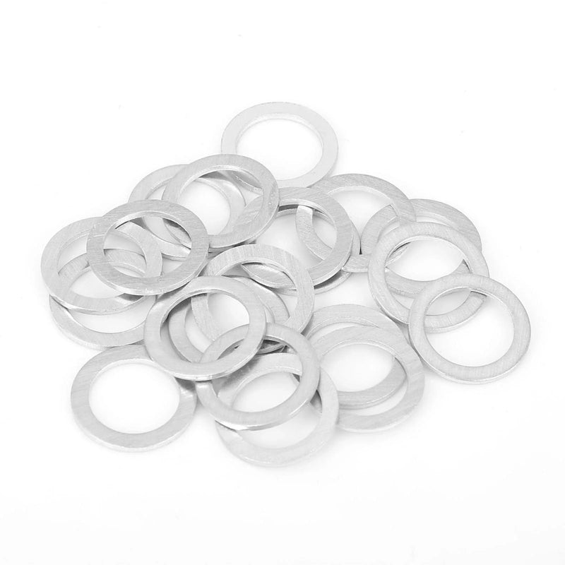 Mazda 20 x M14 Silver Tone Oil Drain Plug Gaskets (1990-2023)