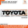 Toyota Hilux Ute Revo Piano Black Tailgate Emblem (2005-2025)