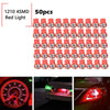Instrument Panel Gauge Cluster Lights 50 x Red T10 194 LED Bulbs