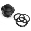 Harley Softail XL Dyna Electra Glide 2 x Right Pop Up Tank Cap Black (1982-2010)