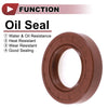Oil Seal Rotary Shaft Seal FKM Rubber 35x60x12mm Brown 2 x