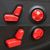 Dodge Charger Red Seat Adjustment Switch Knob Cover (2015-2021)
