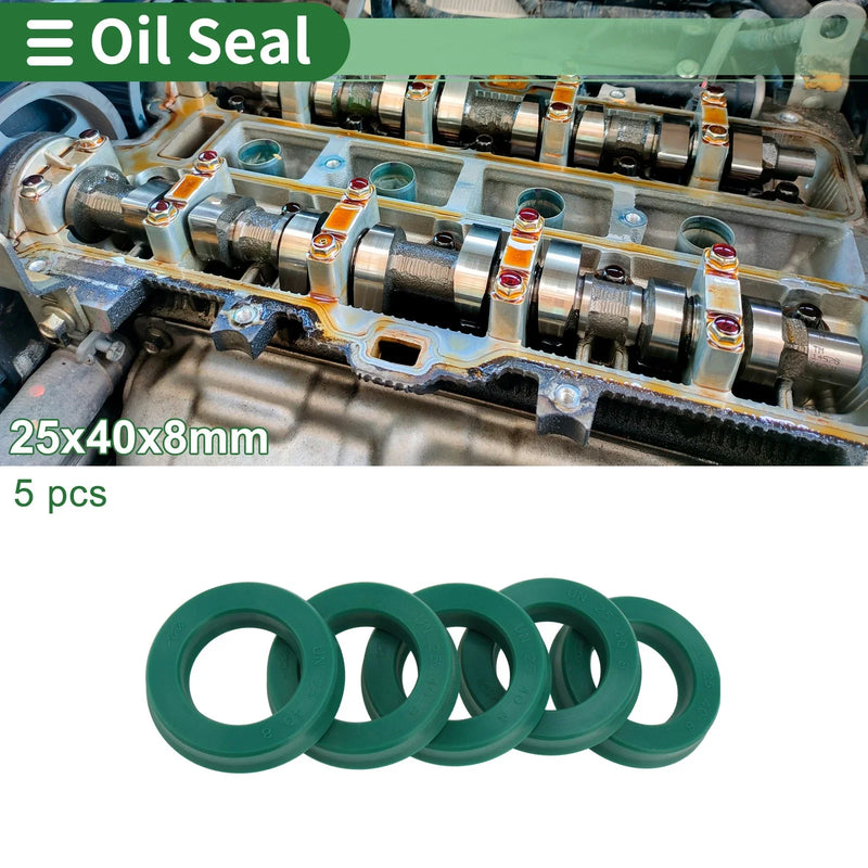 Make Model Oil Seal Rotary Shaft Seal TPU 25x40x8mm 5 Pcs