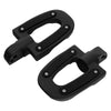 Harley Softail Fat Boy Matte Black Rear Passenger Footpegs (2018-2025)