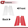 Hyundai Accent (2006-2010) Silver Tone Door Pillar Window Trim