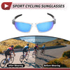 Motorcycle Riding Goggles Blue Lens Transparent Frame Tri-acetel Cellulose