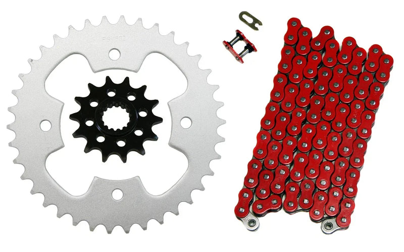 Polaris Outlaw 525 S Red 520x98 O-Ring Drive Chain & 14/38 Sprockets