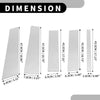 Mercedes Benz GL-Class Chrome Silver Tone 10 x Car Pillar Window Trim Covers