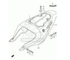 Suzuki GSX-R1000 2x Trasero carenado Asiento Tornillos Hombro