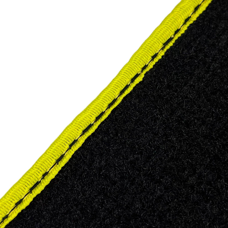 BMW 3 Series M3 G80 (2021-2025) Yellow Trim AutoWin Black Floor Mats