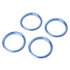 Audi A3 4 x Air Vent Outlet Ring Cover Trim Blue (2012-2019)