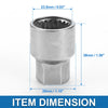 Porsche Wheel Lock Lugnut 9/10" Anti-theft Key Socket