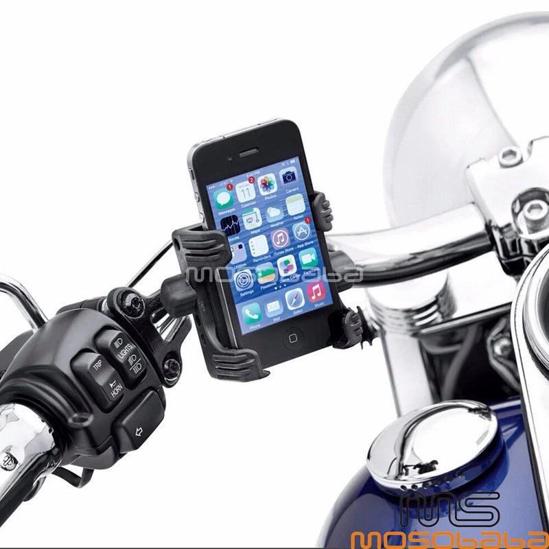Harley Dyna XL Black Handlebar Cradle Phone GPS Mount (2006-2023)