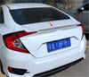 Honda Civic Sedan 4DR Pearl White Highkick Duckbill Spoiler (2016-2021)