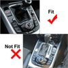 Audi A4 S4 A5 S5 Q5 SQ5 Carbon Fiber Gear Shift Panel Cover Trim (2008-2023)