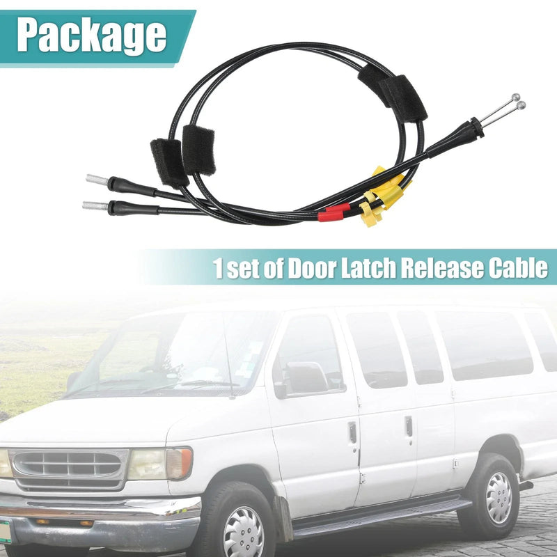Ford F-150 F-250 Rear Upper Door Latch Cable Set (1997-2004)