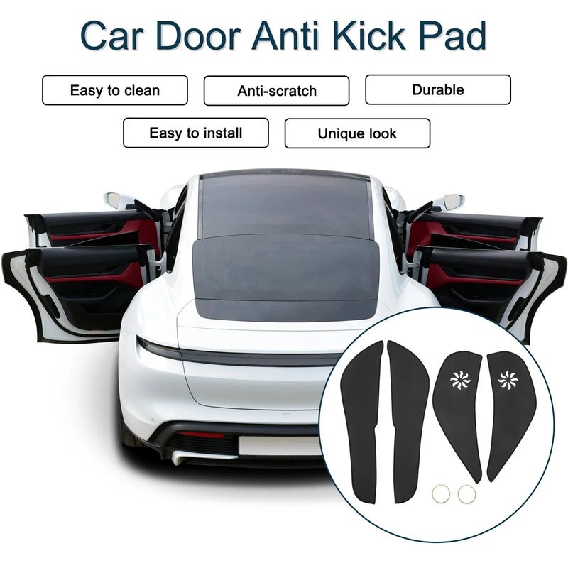 Ford Fiesta (2009-2014) Black Car Door Anti Kick Pad Sticker Protector