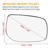 Toyota Right Side Mirror Glass with Backing Plate