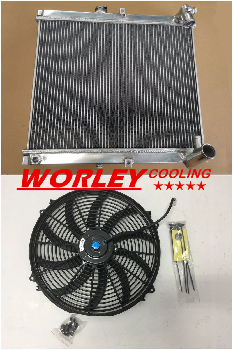 Mazda RX-7 FC3S 44mm Aluminum Radiator + Fan (1986-1988)