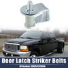 Ford Bronco (1984-1996) Silver Tone Door Latch Lock Striker Bolts