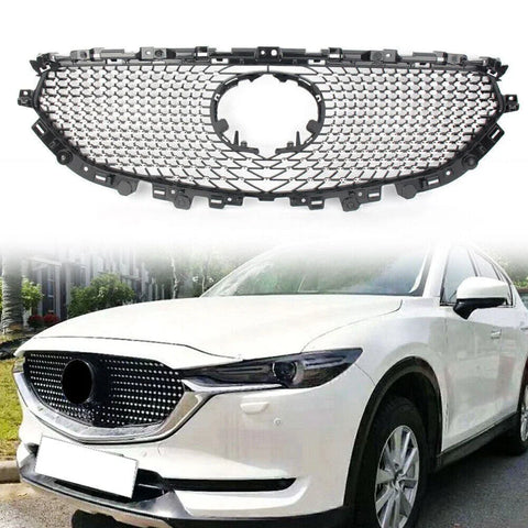 Mazda CX-5 2017-2021 Black Grille Cover Front Upper Bumper Grille