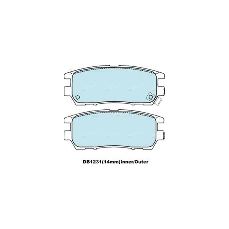 Mitsubishi Pajero NH / NJ / NK / NL GCT Brake Pad Set (1991 - 2000)