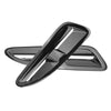 Jaguar XKR XK8 ABS Plastic Front Bonnet Vents Gloss Black (2002-2009)