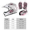 Youth Pink Butterfly Dirt Bike ATV Motocross Helmet Goggles Gloves S-XL