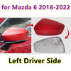 Mazda 6 Red Left Driver Side Door Wing Mirror Cover Cap Shell (2018–2022)