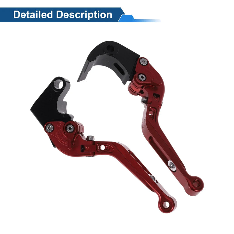 Honda CBR600RR 2007-2016 - Solid Red Adjustable Brake Clutch Levers