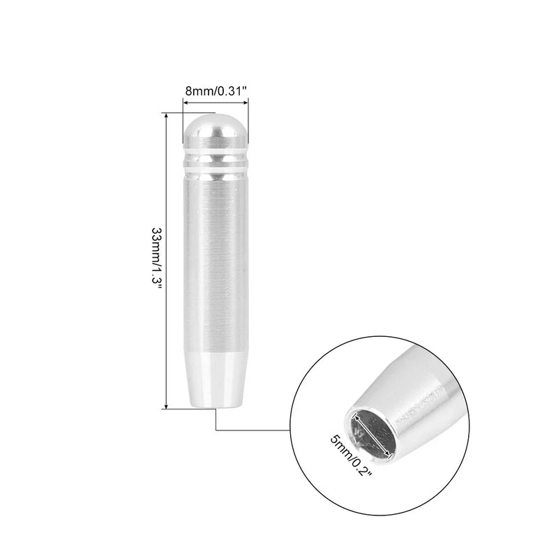 BMW 3 Series E90 4 x Bolt-On Door Lock Pins Silver Tone (2005-2013)