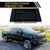 Chevy Silverado GMC Sierra Black Blue Full Center Console Organizer Tray