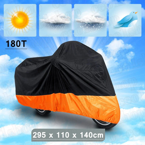 Harley Road Glide Ultra FLTRU XXXL 180T Orange Motorcycle Cover