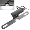 Motorcycle Black LED Brake Tail Light License Plate Mount Holder Bracket