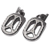 Kawasaki KX250 KX450 Grey Shark Teeth Racing Foot Pegs (2008-2015)
